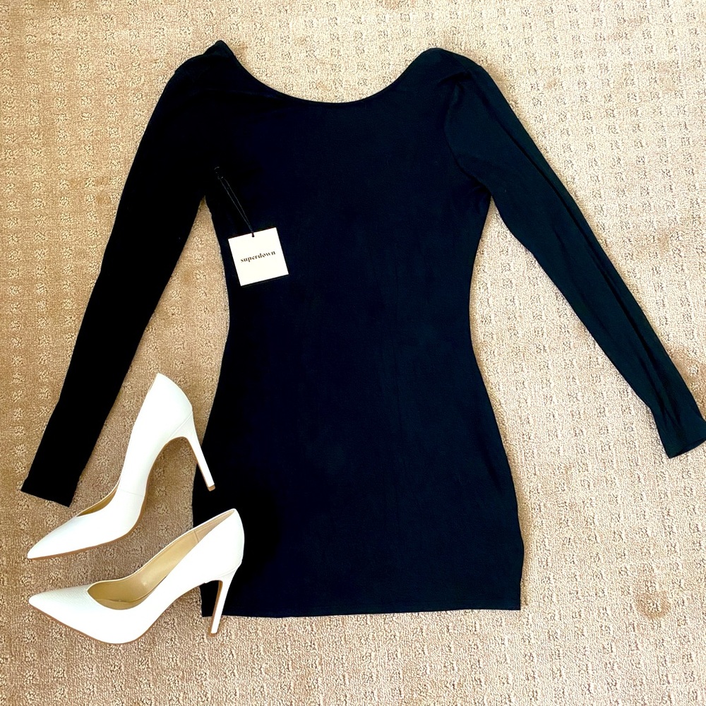 Superdown bodycon backless dress